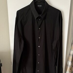 Giorgio Armani Men's Classic Black Shirt